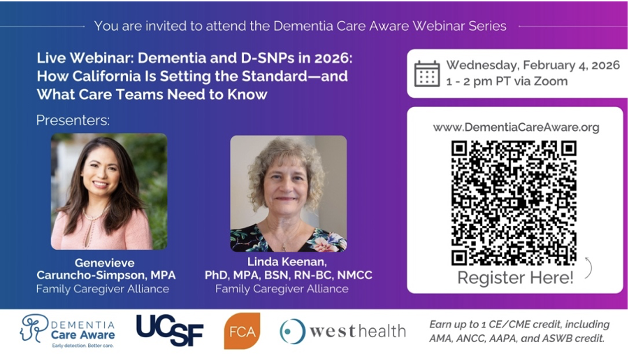Photo of Dementia Care Aware Webinar