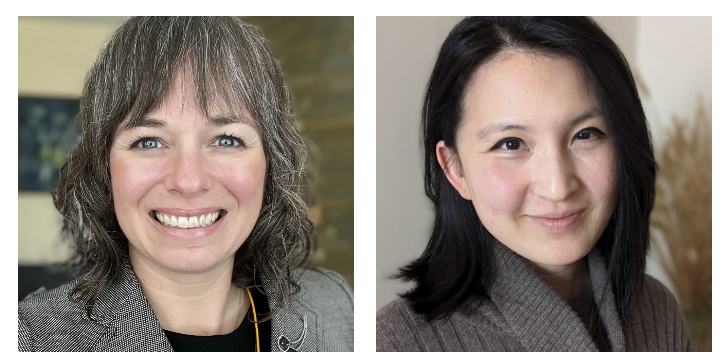 Photo of Krista Harrison and Lingsheng Li