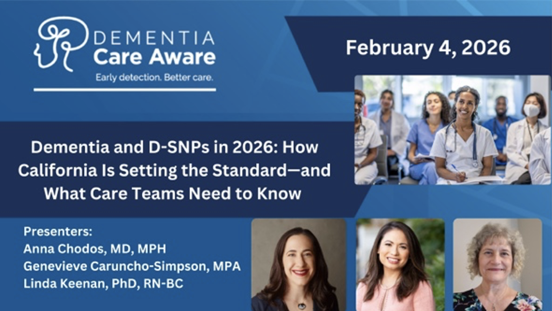 Photo of Dementia Care Aware Webinar