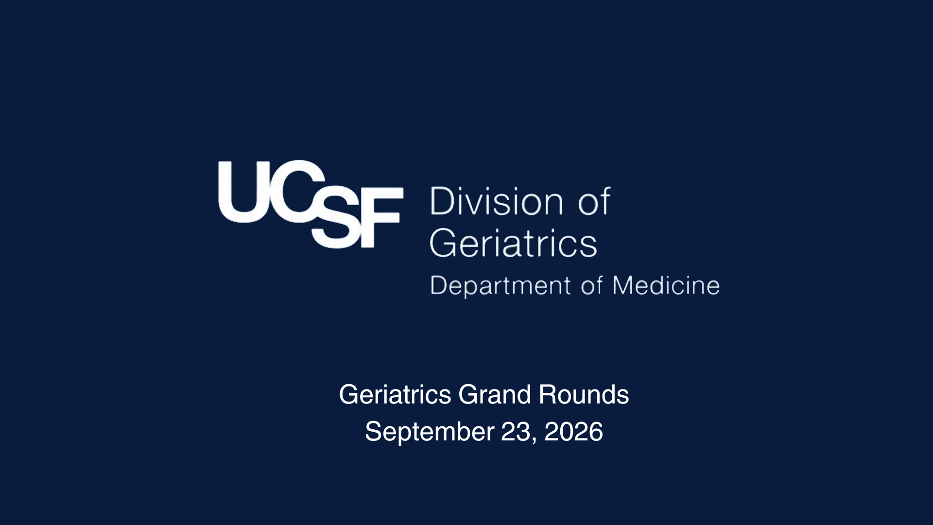 Photo of Sept Grand Rounds 2026