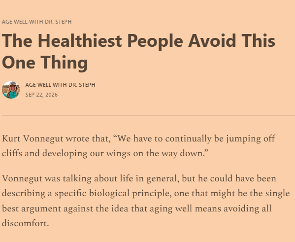 Stephanie's Substack article