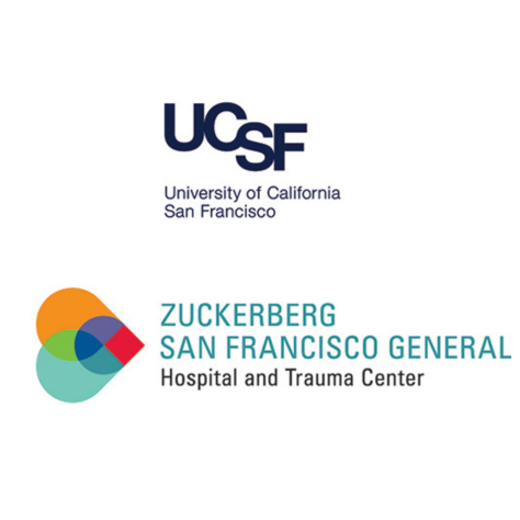 UCSF logo and Zuckerberg Hospital and Trauma Center logo